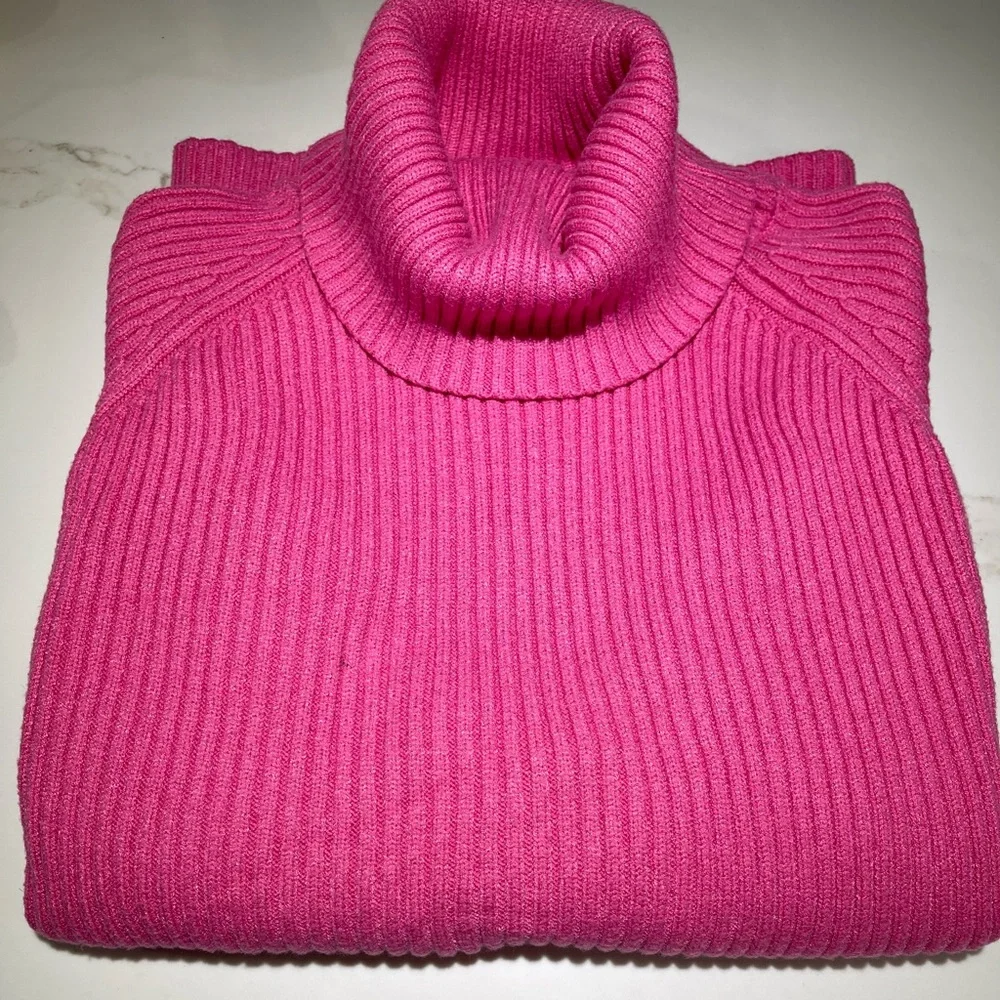 NWOT Women’s Sweater, turtleneck/cowl, long sleeve, Pink, Tag says S…see pics - Picture 7 of 7
